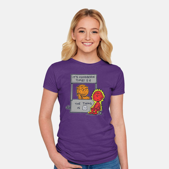 Fantastic Help-Womens-Fitted-Tee-Barbadifuoco