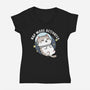 Zero‑Gravity Snooze-Womens-V-Neck-Tee-Lorets