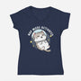 Zero‑Gravity Snooze-Womens-V-Neck-Tee-Lorets