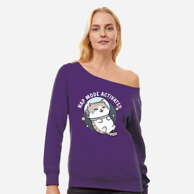 Zero‑Gravity Snooze-Womens-Off Shoulder-Sweatshirt-Lorets