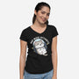 Zero‑Gravity Snooze-Womens-V-Neck-Tee-Lorets