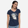 Zero‑Gravity Snooze-Womens-V-Neck-Tee-Lorets