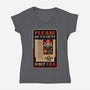Please Be Patient-Womens-V-Neck-Tee-BadBox