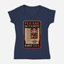 Please Be Patient-Womens-V-Neck-Tee-BadBox