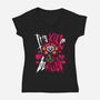 Kill Or Be Killed-Womens-V-Neck-Tee-demonigote