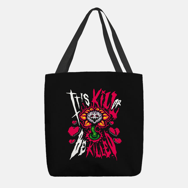 Kill Or Be Killed-None-Basic Tote-Bag-demonigote