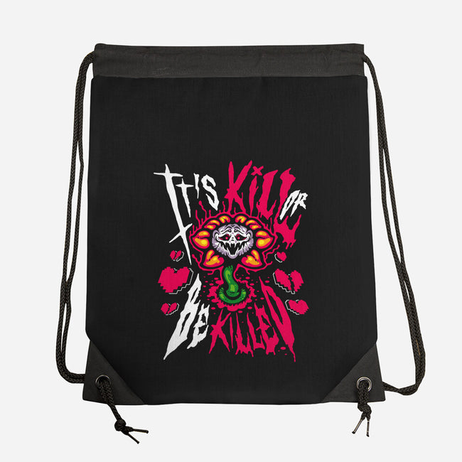 Kill Or Be Killed-None-Drawstring-Bag-demonigote