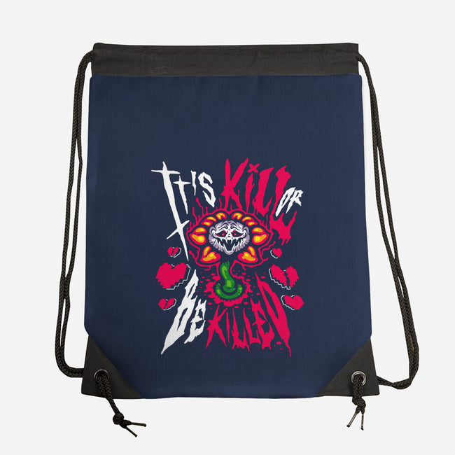 Kill Or Be Killed-None-Drawstring-Bag-demonigote
