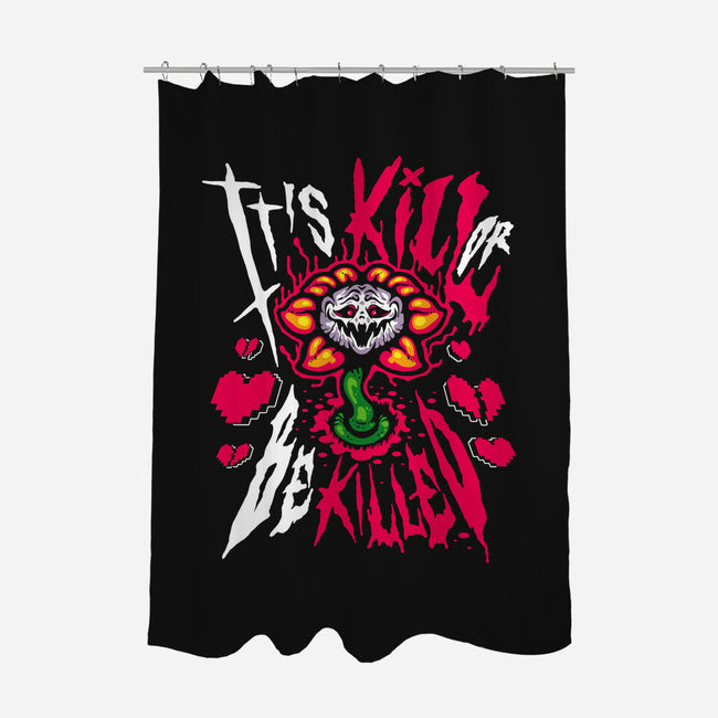 Kill Or Be Killed-None-Polyester-Shower Curtain-demonigote