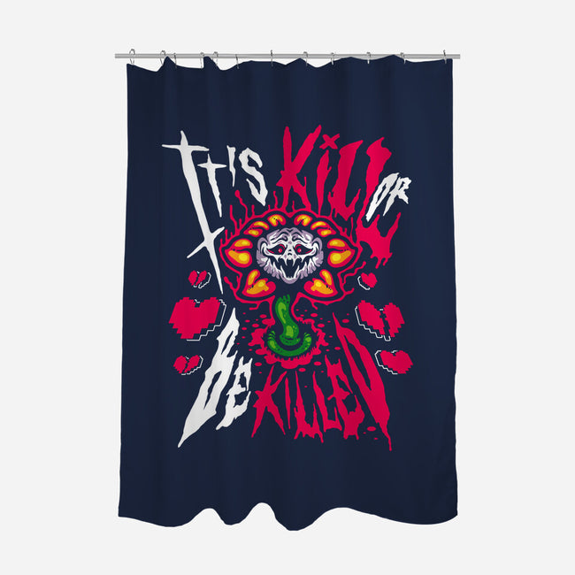 Kill Or Be Killed-None-Polyester-Shower Curtain-demonigote