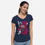 Kill Or Be Killed-Womens-V-Neck-Tee-demonigote