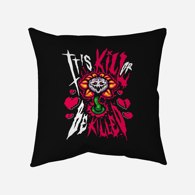 Kill Or Be Killed-None-Removable Cover w Insert-Throw Pillow-demonigote