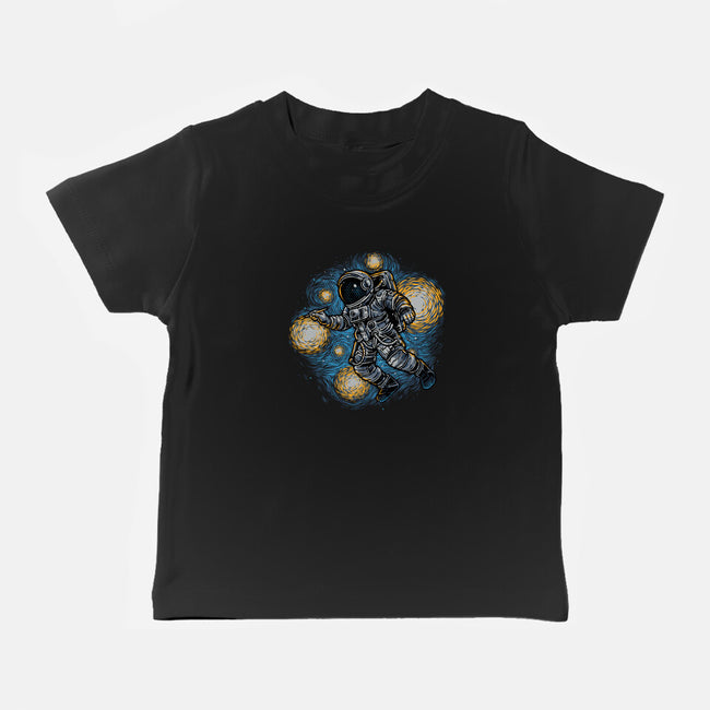 Painting The Galaxy-Baby-Basic-Tee-glitchygorilla