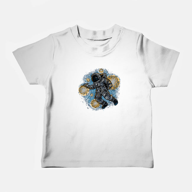 Painting The Galaxy-Baby-Basic-Tee-glitchygorilla