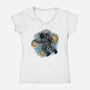 Painting The Galaxy-Womens-V-Neck-Tee-glitchygorilla