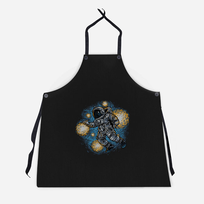 Painting The Galaxy-Unisex-Kitchen-Apron-glitchygorilla