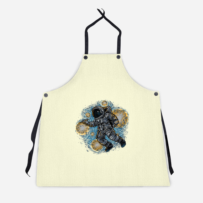 Painting The Galaxy-Unisex-Kitchen-Apron-glitchygorilla
