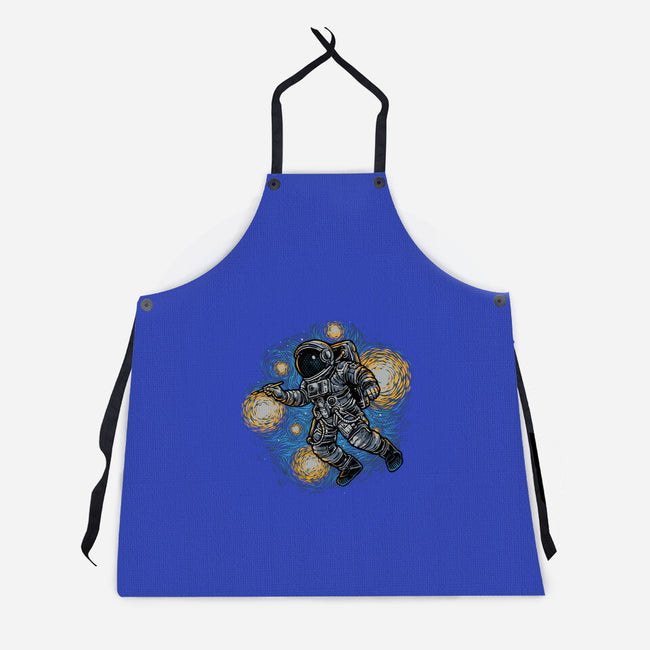 Painting The Galaxy-Unisex-Kitchen-Apron-glitchygorilla