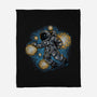 Painting The Galaxy-None-Fleece-Blanket-glitchygorilla
