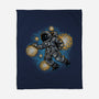 Painting The Galaxy-None-Fleece-Blanket-glitchygorilla