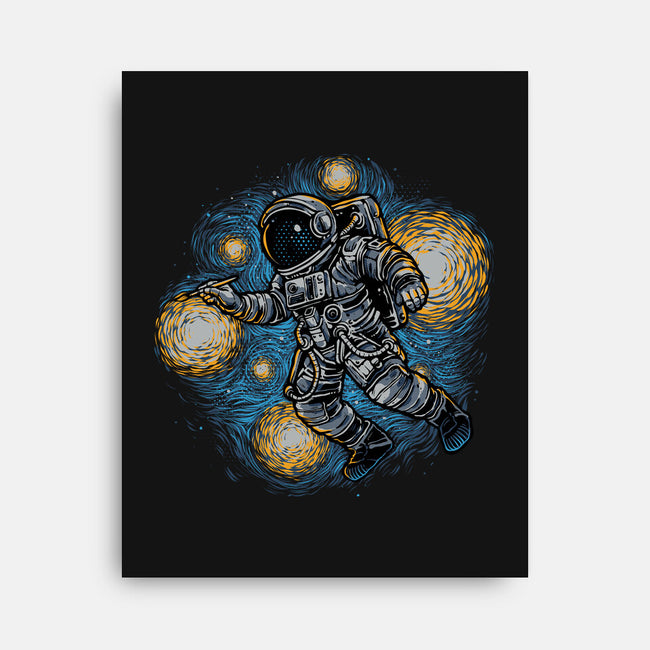 Painting The Galaxy-None-Stretched-Canvas-glitchygorilla