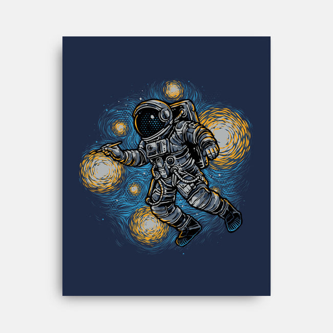 Painting The Galaxy-None-Stretched-Canvas-glitchygorilla