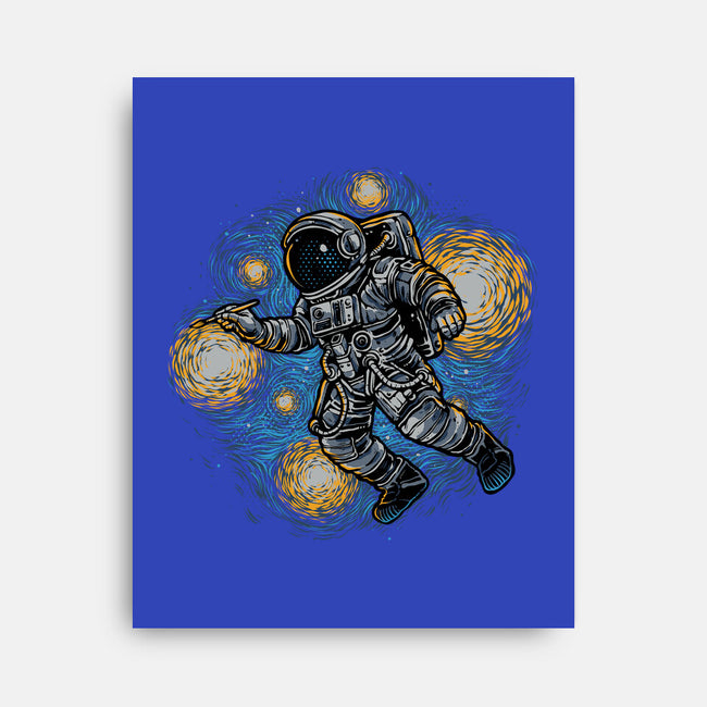 Painting The Galaxy-None-Stretched-Canvas-glitchygorilla