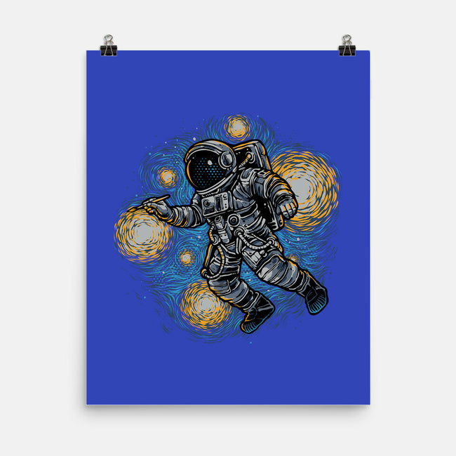 Painting The Galaxy-None-Matte-Poster-glitchygorilla