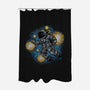 Painting The Galaxy-None-Polyester-Shower Curtain-glitchygorilla