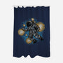 Painting The Galaxy-None-Polyester-Shower Curtain-glitchygorilla