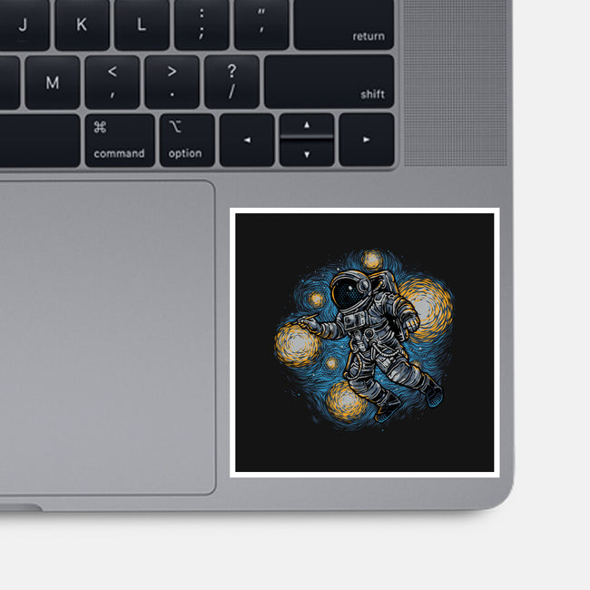 Painting The Galaxy-None-Glossy-Sticker-glitchygorilla