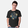 Painting The Galaxy-Mens-Basic-Tee-glitchygorilla