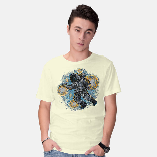 Painting The Galaxy-Mens-Basic-Tee-glitchygorilla