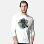 Painting The Galaxy-Mens-Long Sleeved-Tee-glitchygorilla