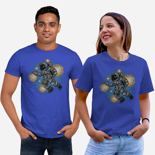 Painting The Galaxy-Unisex-Basic-Tee-glitchygorilla