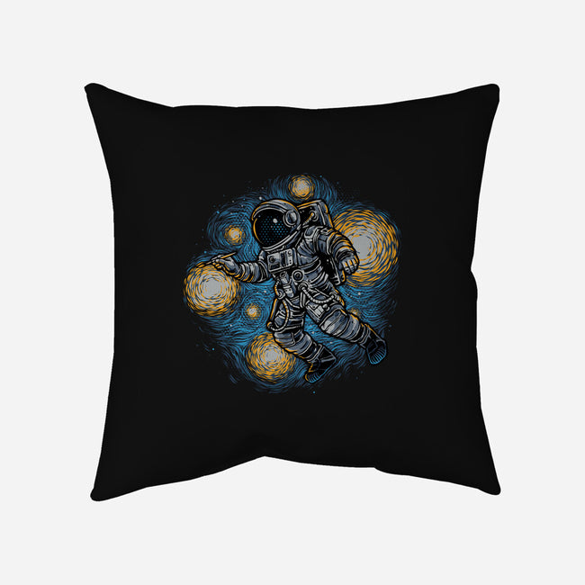 Painting The Galaxy-None-Removable Cover w Insert-Throw Pillow-glitchygorilla