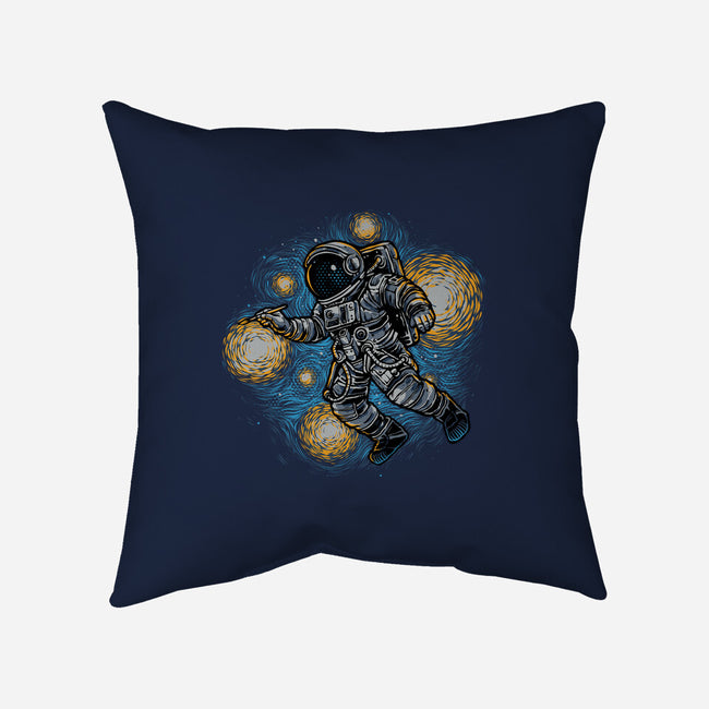 Painting The Galaxy-None-Removable Cover w Insert-Throw Pillow-glitchygorilla