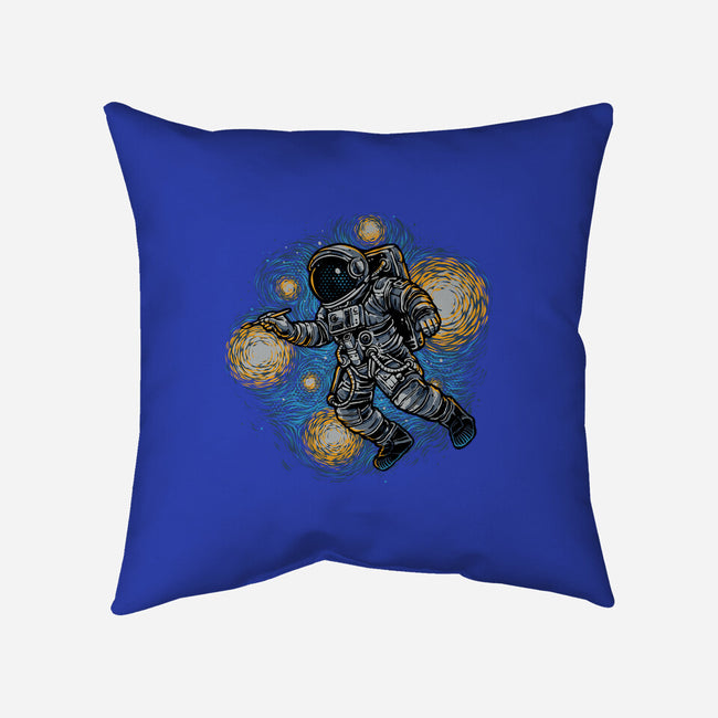 Painting The Galaxy-None-Removable Cover w Insert-Throw Pillow-glitchygorilla