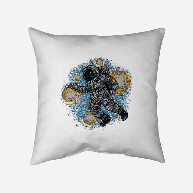 Painting The Galaxy-None-Removable Cover w Insert-Throw Pillow-glitchygorilla