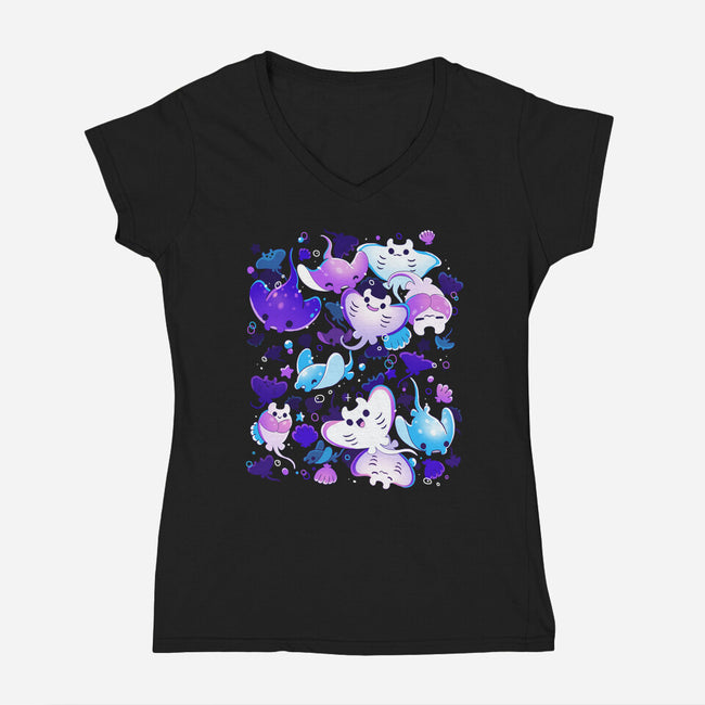 Manta-Womens-V-Neck-Tee-Vallina84