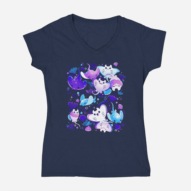 Manta-Womens-V-Neck-Tee-Vallina84