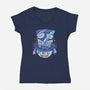 Left Up Down And Right-Womens-V-Neck-Tee-Vallina84