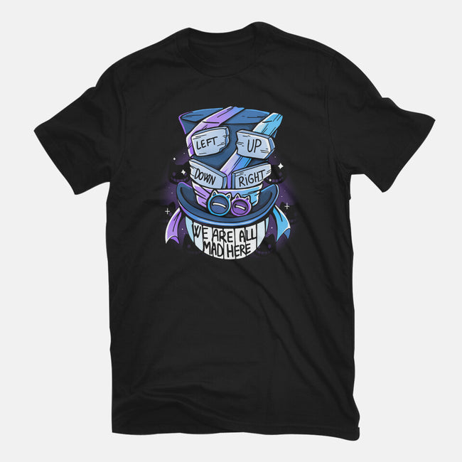 Left Up Down And Right-Womens-Fitted-Tee-Vallina84