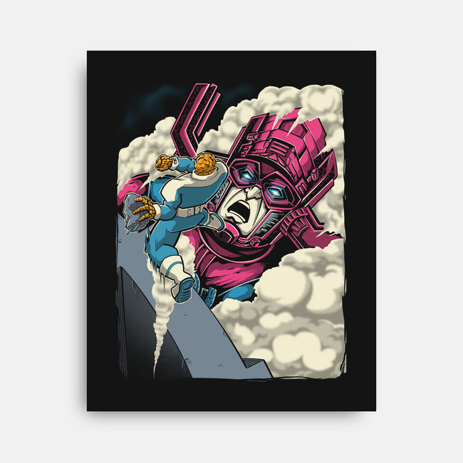 Clobbering On Titan-None-Stretched-Canvas-Betmac
