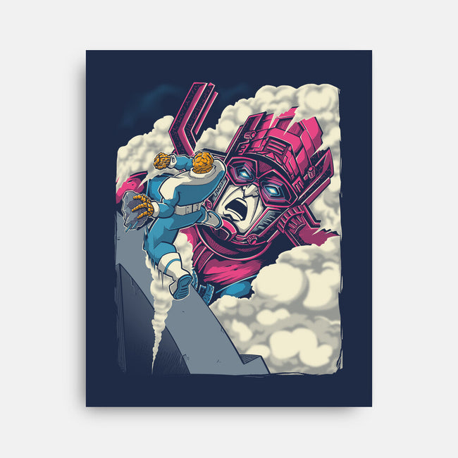 Clobbering On Titan-None-Stretched-Canvas-Betmac