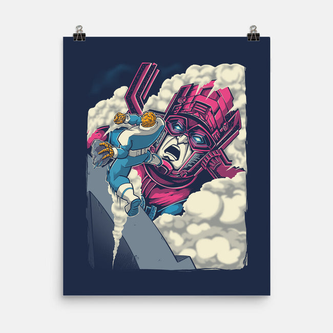 Clobbering On Titan-None-Matte-Poster-Betmac