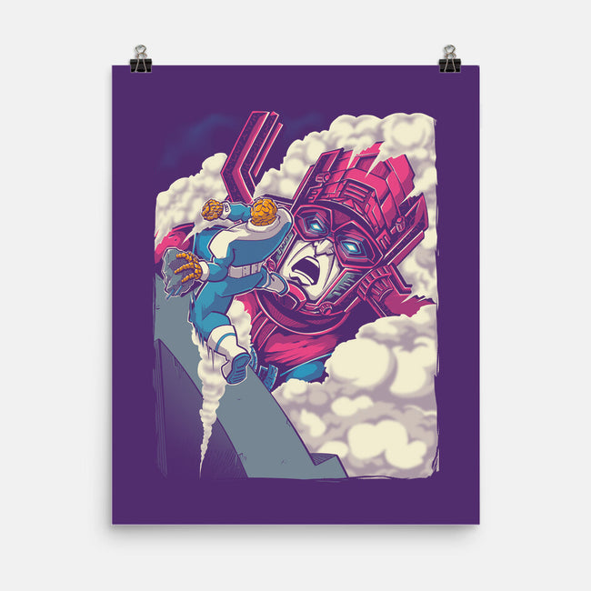 Clobbering On Titan-None-Matte-Poster-Betmac