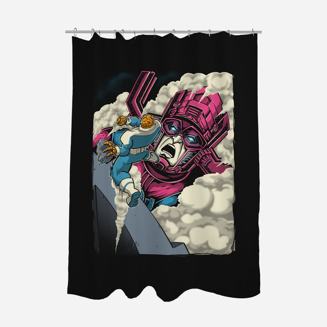Clobbering On Titan-None-Polyester-Shower Curtain-Betmac