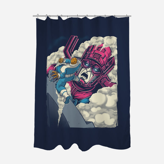 Clobbering On Titan-None-Polyester-Shower Curtain-Betmac