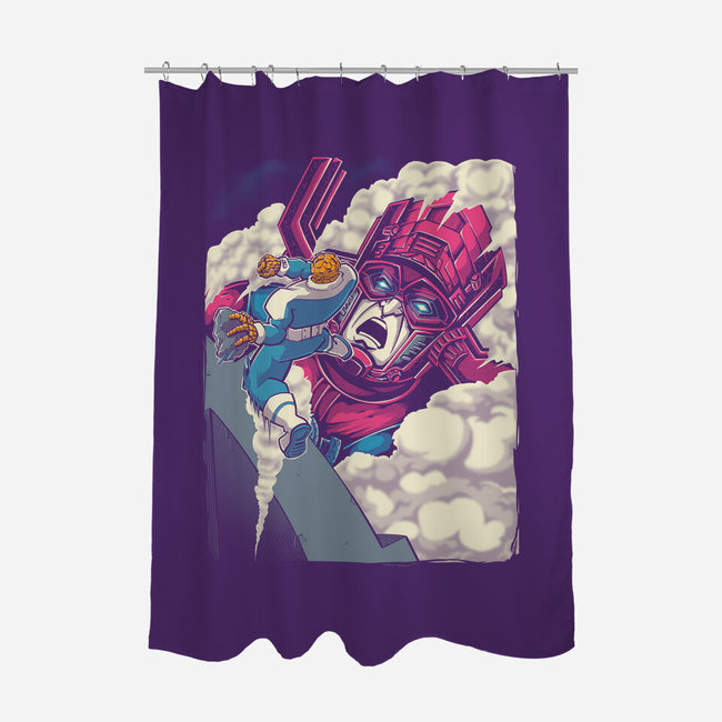 Clobbering On Titan-None-Polyester-Shower Curtain-Betmac